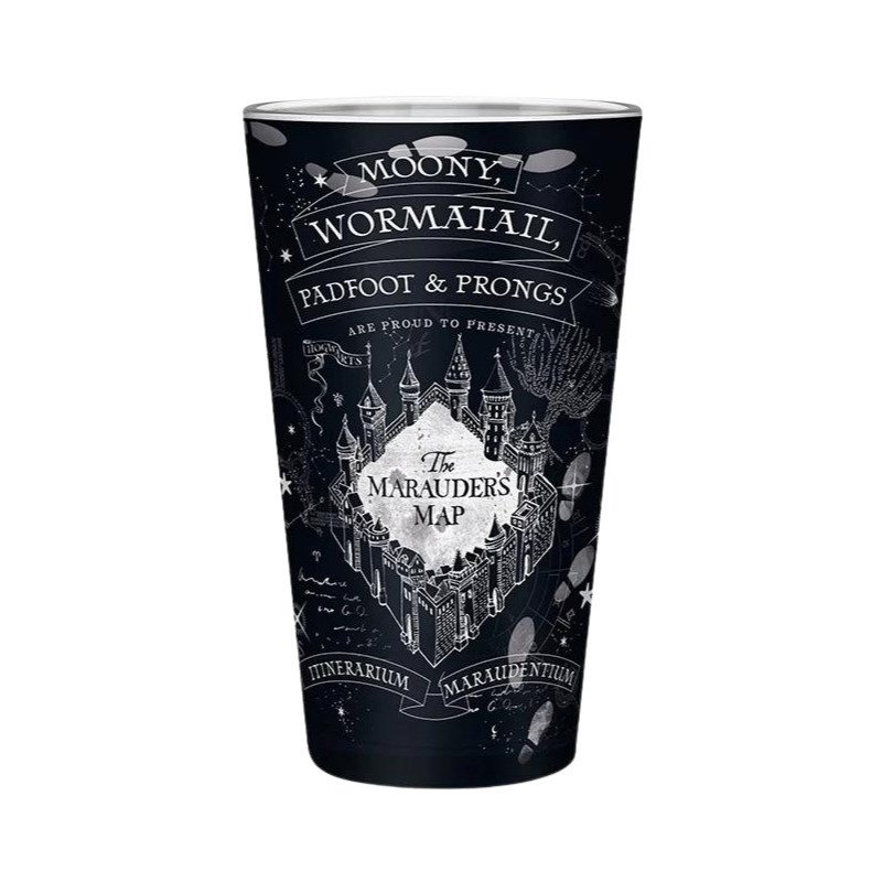 Verre Harry Potter Carte du Maraudeur 40 cl