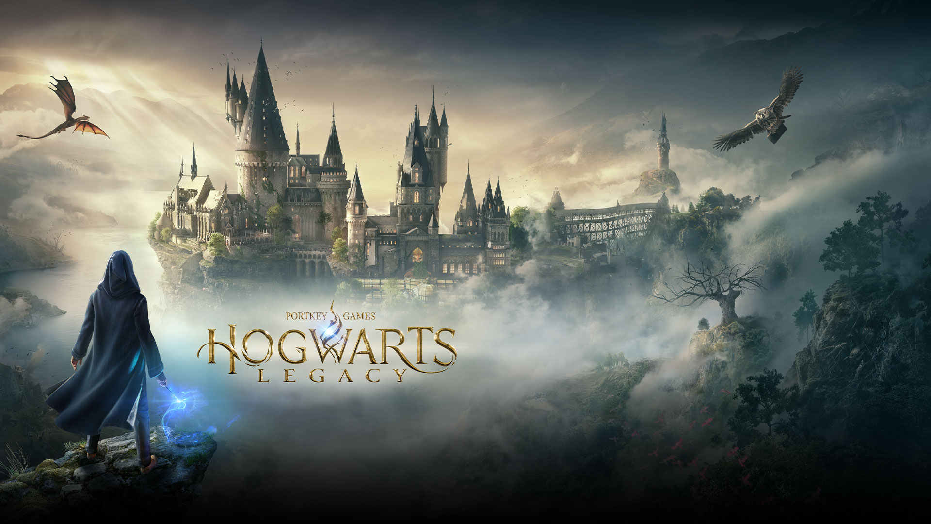 Joueur manette en main à la recherche d'une expérience magique plus agréable dans Hogwarts Legacy